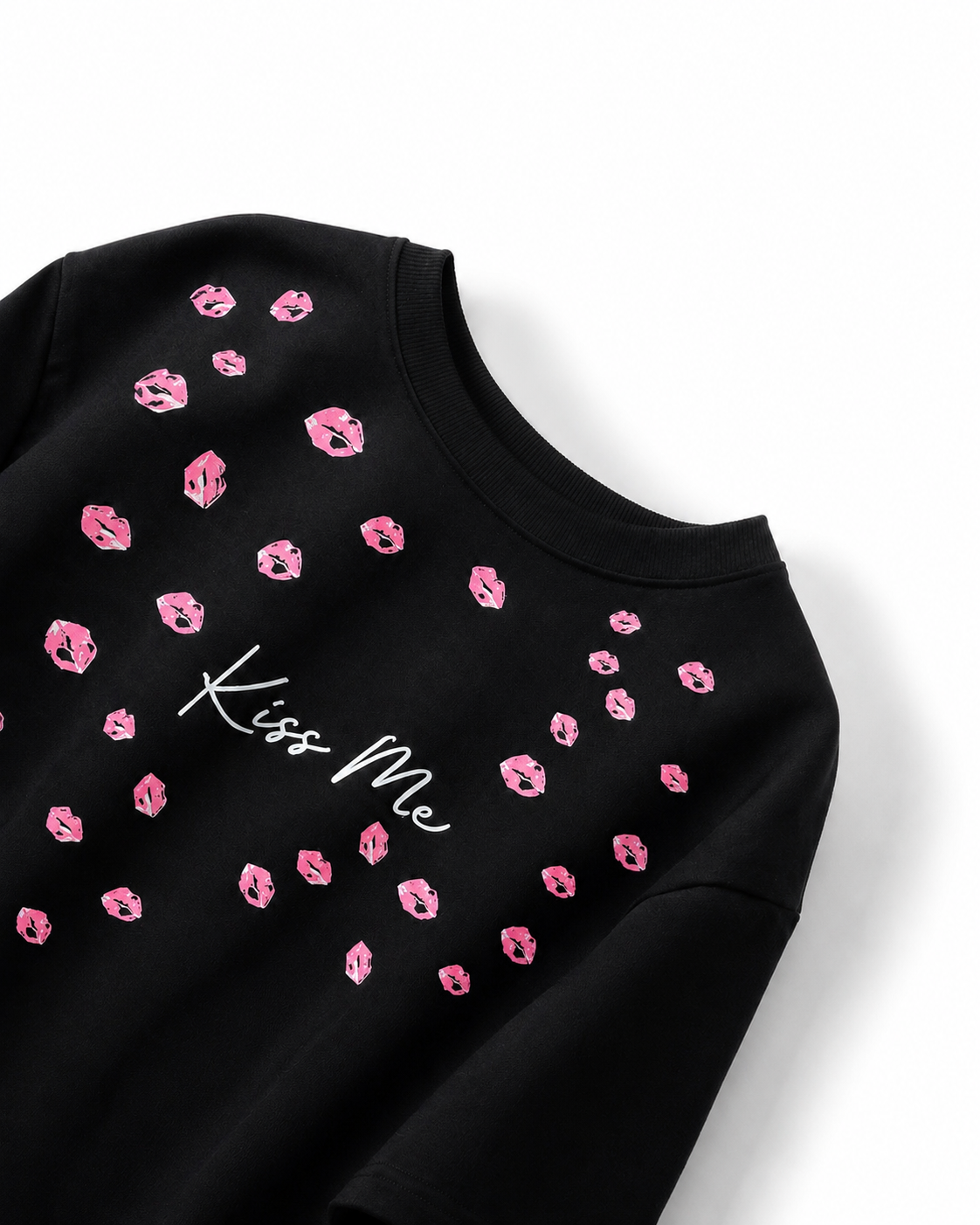 Pink Kissed T-Shirt (Black)