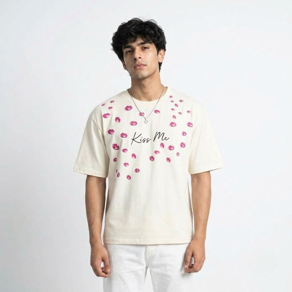 Pink Kissed T-Shirt (White)
