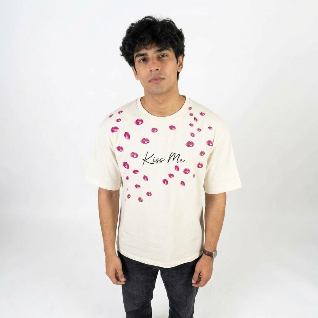 Pink Kissed T-Shirt (White)